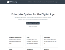 Tablet Screenshot of erpnext.org